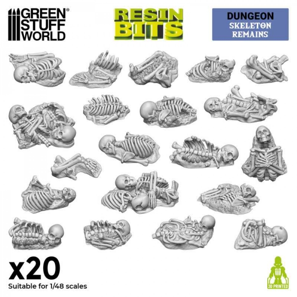 Green Stuff World: Skeleton Remains 1:48
