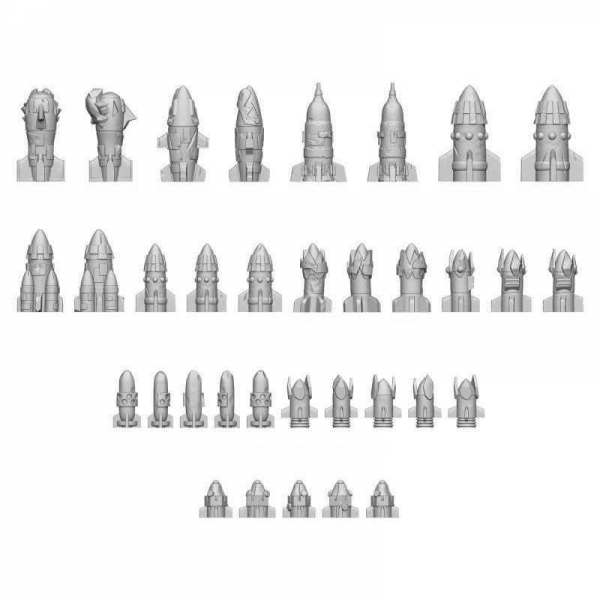 Green Stuff World: Ork Rockets & Missiles 1:48