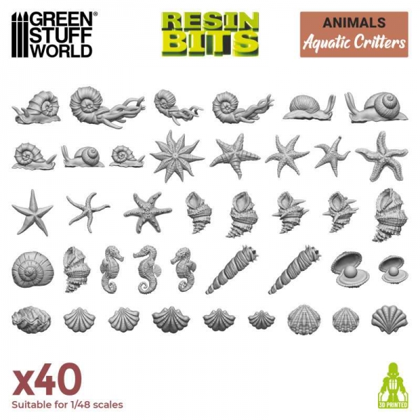Green Stuff World: Aquatic Critters 1:48-1:35