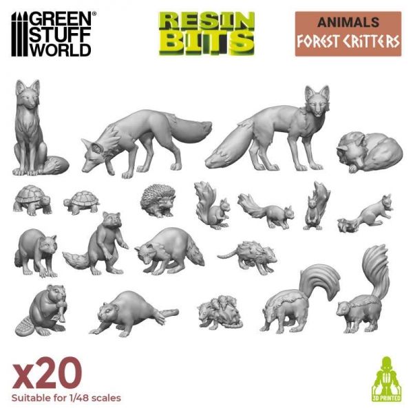 Green Stuff World: Forest Animals 1:48