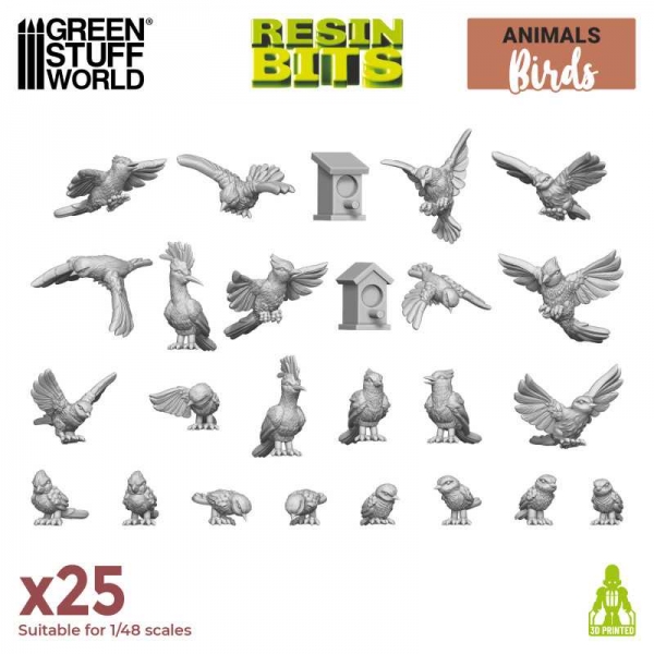 Green Stuff World: Wild birds 1:48-1:35
