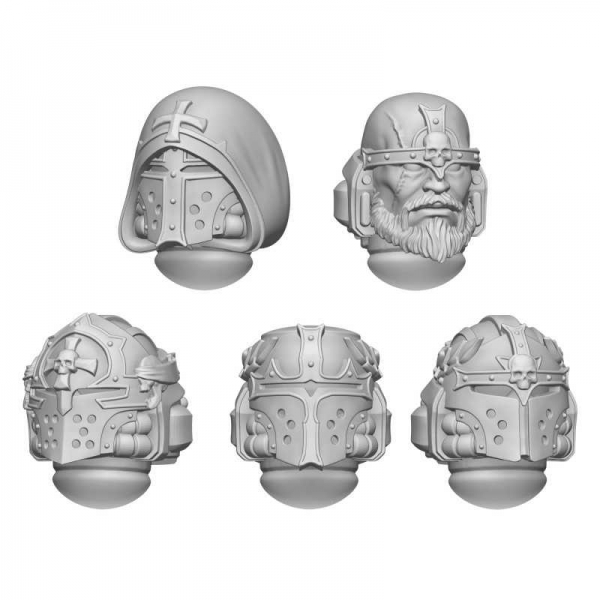 Green Stuff World: DakkaDakka - Dark Crusader Helmets 1:48
