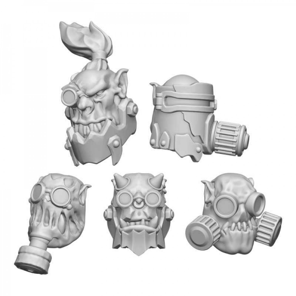 Green Stuff World: DakkaDakka - Ork Burna Heads 1:48
