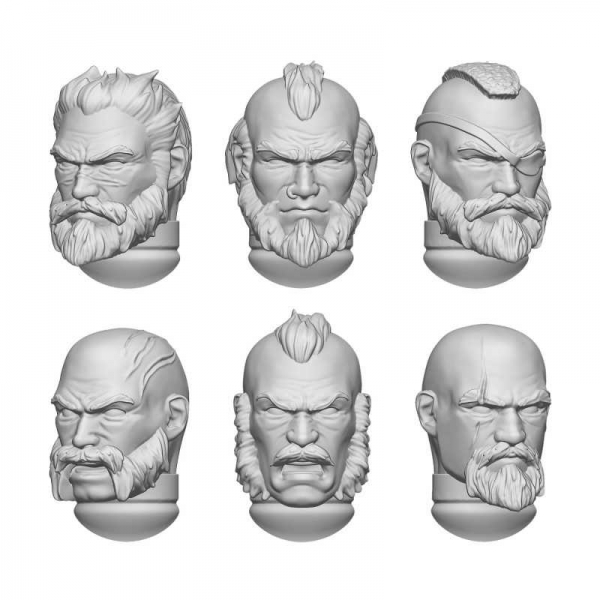 Green Stuff World: DakkaDakka - Norsemen Heads 1:48