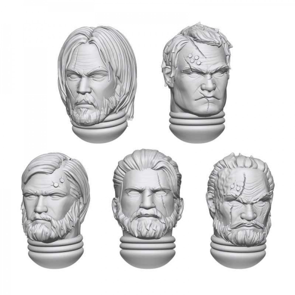 Green Stuff World: DakkaDakka - Space Soldier Hero Heads 1:48