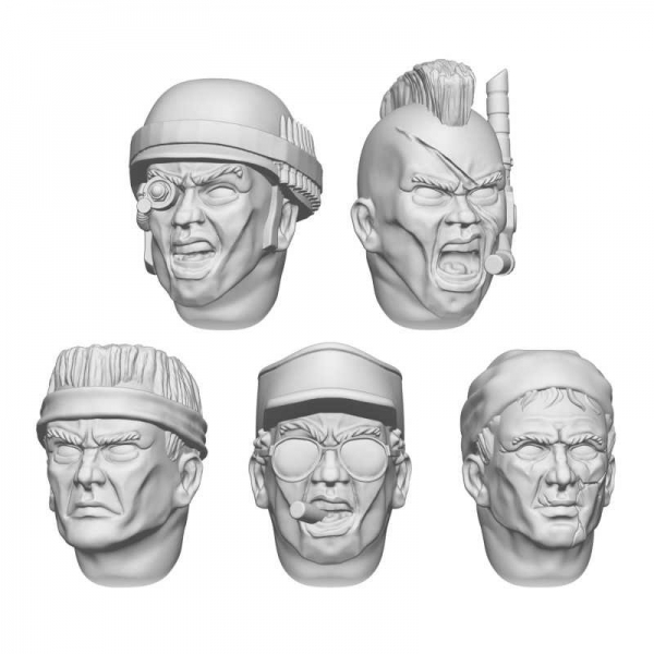 Green Stuff World: DakkaDakka - Jungle Commando Heads 1:48