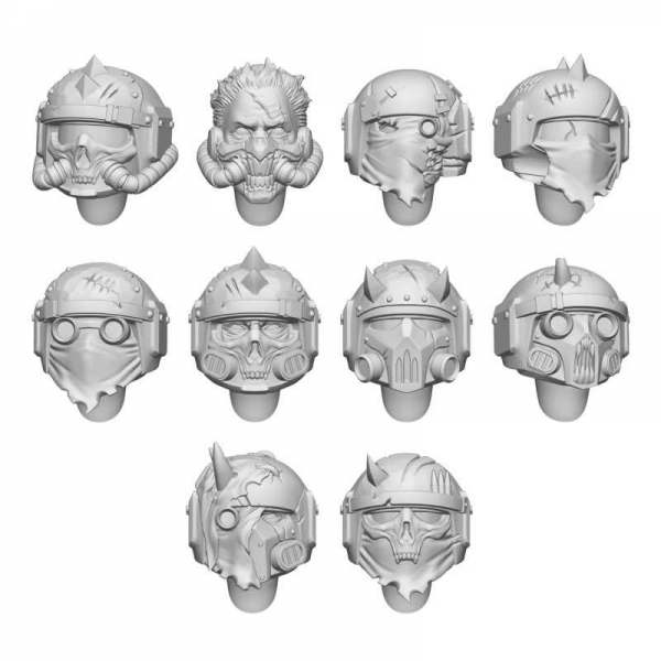 Green Stuff World: DakkaDakka - Wasteland Renegade Heads 1:48