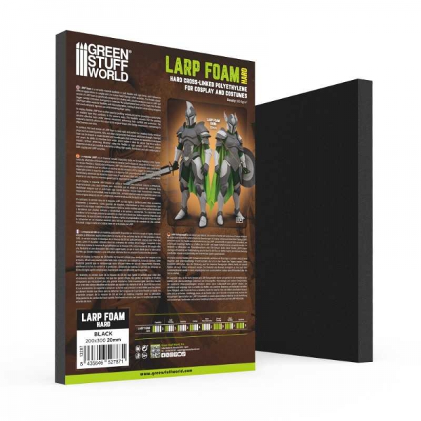 Green Stuff World: Hard LARP Foam 20mm for Sword Cross-Guard