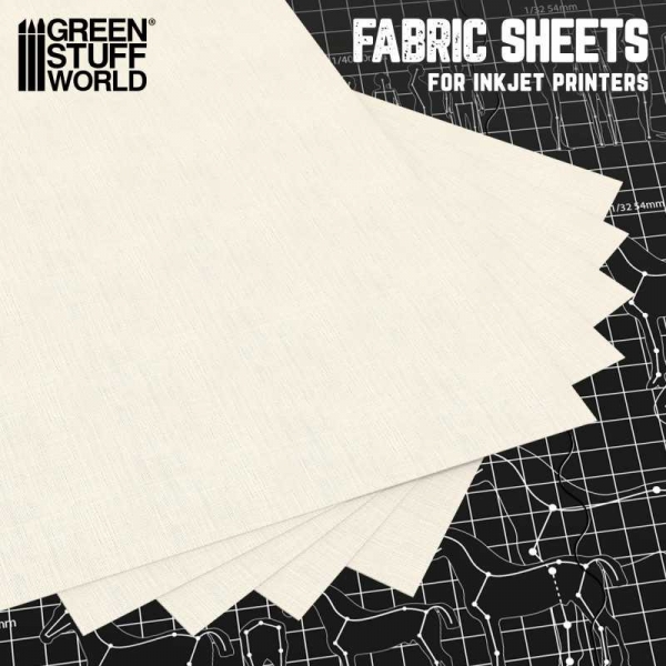 Green Stuff World: Inkjet Canvas Fabric Sheet (Beige)