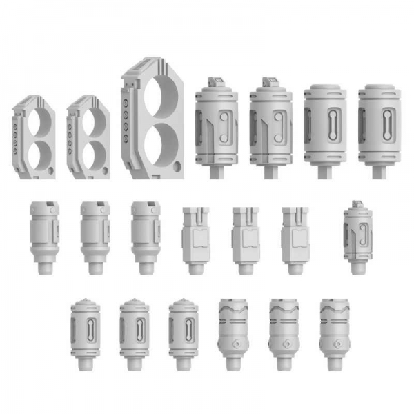 Green Stuff World: Mecha Detail Parts - Energy Cells