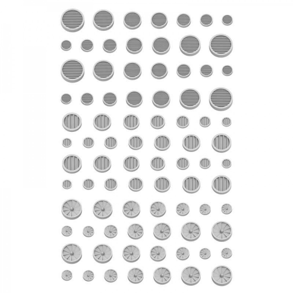Green Stuff World: Mecha Detail Parts - Round Air Vent