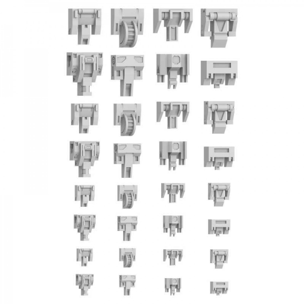 Green Stuff World: Mecha Detail Parts - Mecha Hinge Panels
