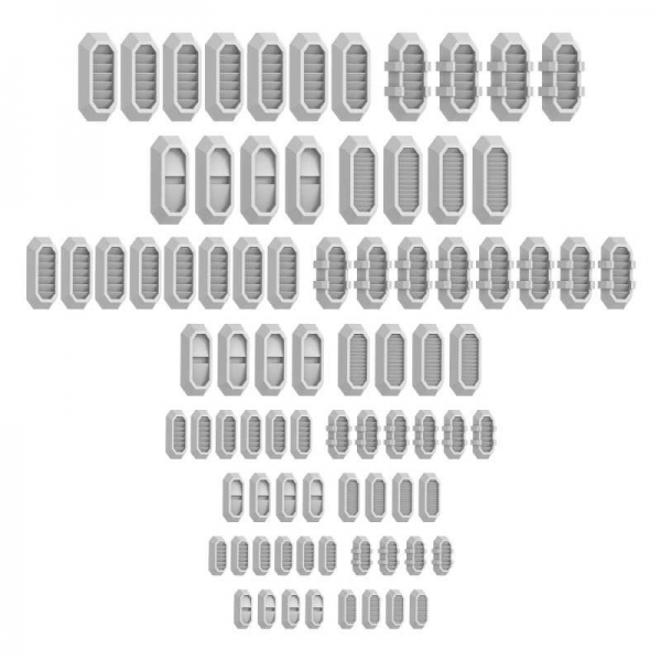 Green Stuff World: Mecha Detail Parts - Beveled Vernier Detail Parts