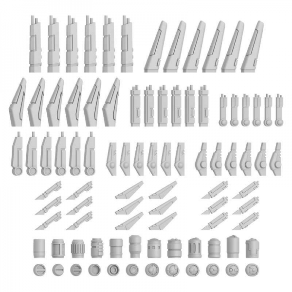Green Stuff World: Mecha Detail Parts - TAU Battlesuit Accessories