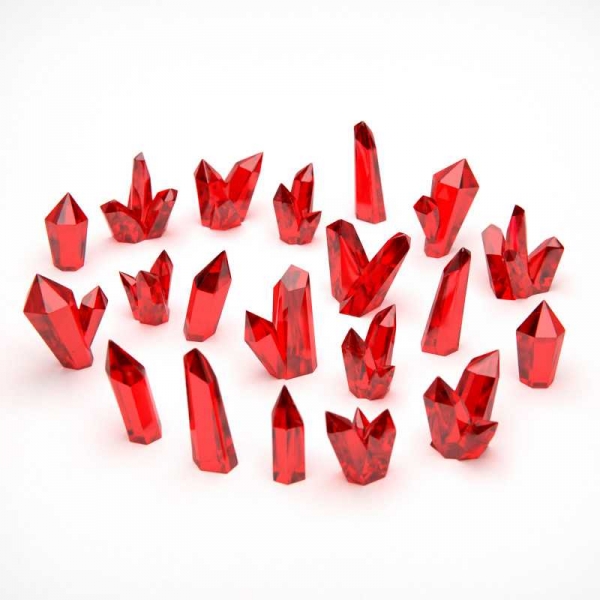 Green Stuff World: RED Resin Crystals - Large