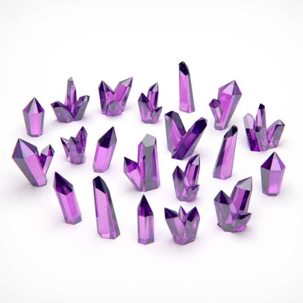 Green Stuff World: PURPLE Resin Crystals - Large