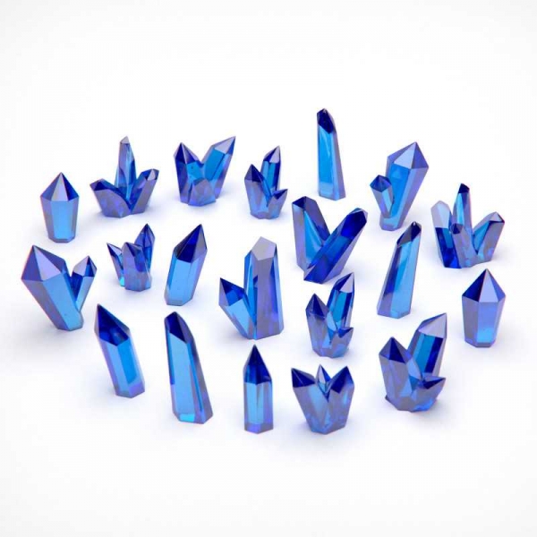 Green Stuff World: Blue Resin Crystals - Large