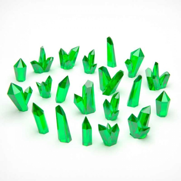 Green Stuff World: Green Resin Crystals - Large