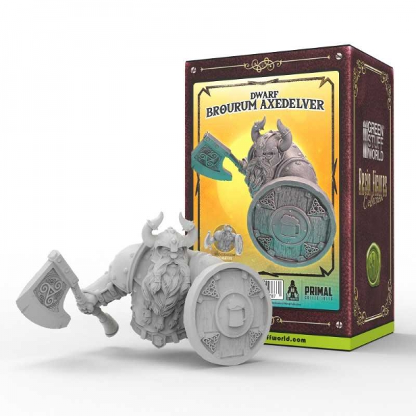 Green Stuff World: PRIMAL Collectibles - Dwarf Brourum Axedelver