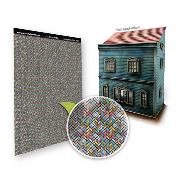 Green Stuff World: Herringbone Tiles Stained Glass
