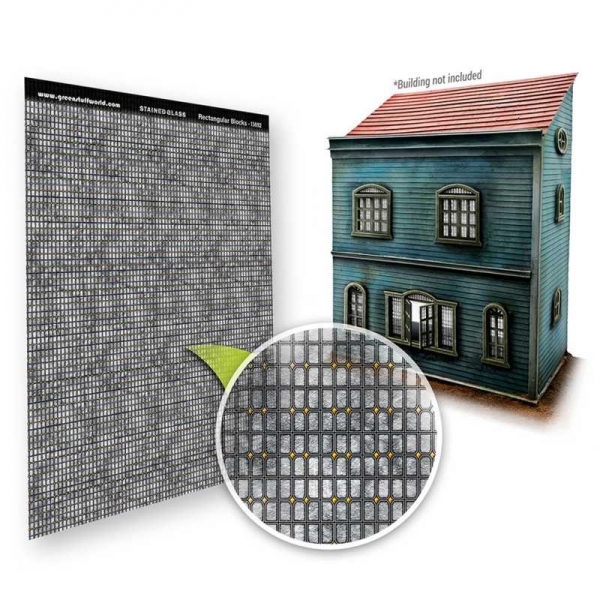 Green Stuff World: Rectangular Blocks Stained Glass