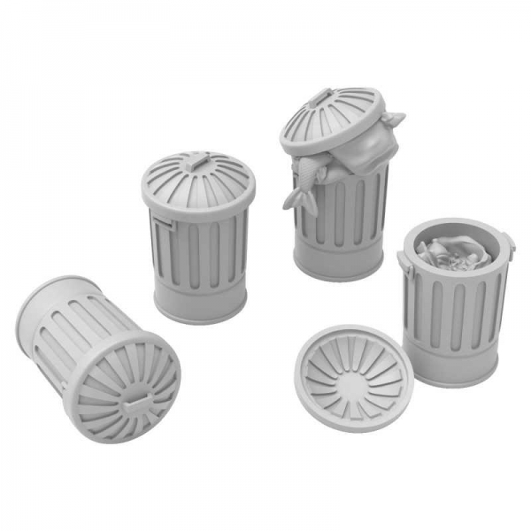 Green Stuff World: Trash Cans 1:48
