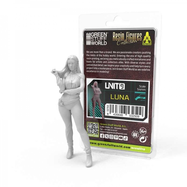 Green Stuff World: UNIT9 figures - Luna 54mm