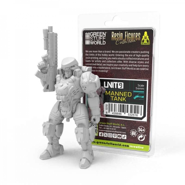 Green Stuff World: UNIT9 figures - Manned Tank 54mm