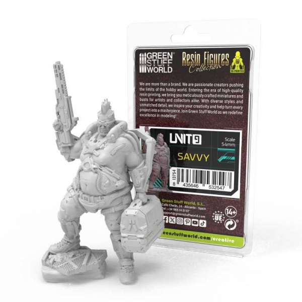 Green Stuff World: UNIT9 figures - Savvy 54mm