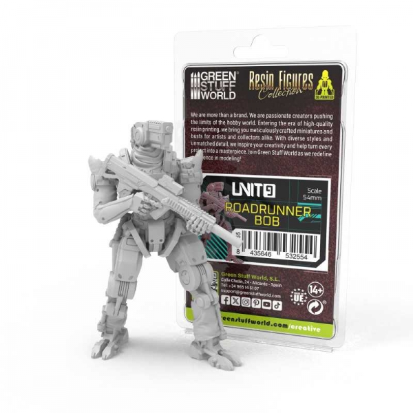 Green Stuff World: UNIT9 figures - Roadrunner Bob 54mm