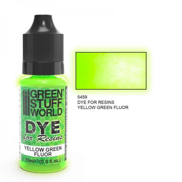 Green Stuff World: Dye for Resins YELLOW-GREEN FLUOR