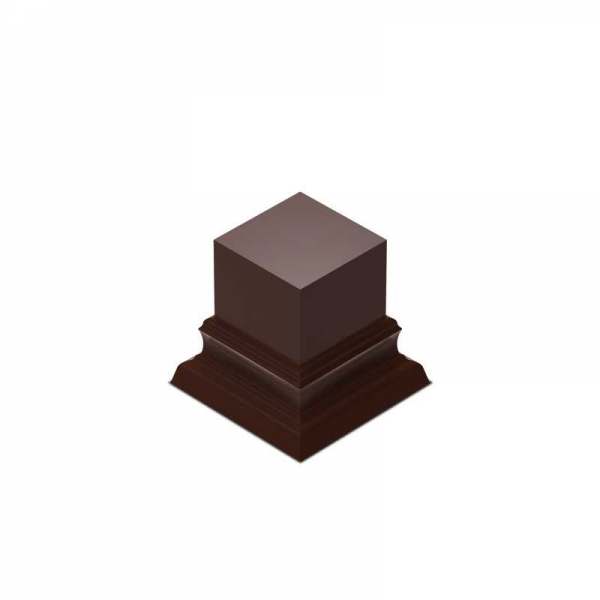 Green Stuff World: Square Top Display Plinth 3x3 cm - Hazelnut Brown