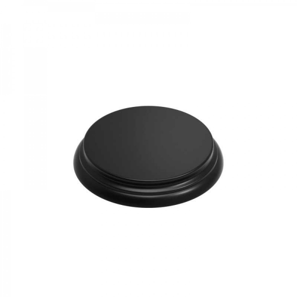 Green Stuff World: Round Wood display bases 10 cm - Black