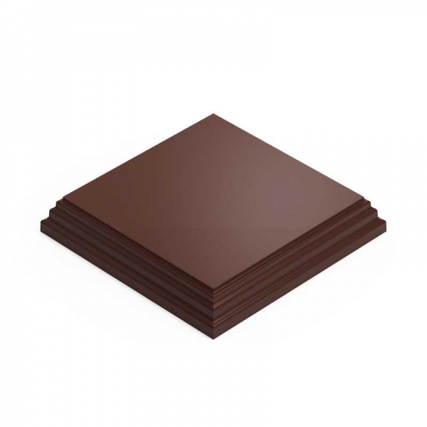 Green Stuff World: Square Wood display bases 10x10 cm - Hazelnut Brown