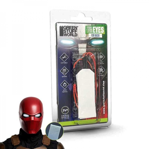 Green Stuff World: Flexible led eyes for mask - White
