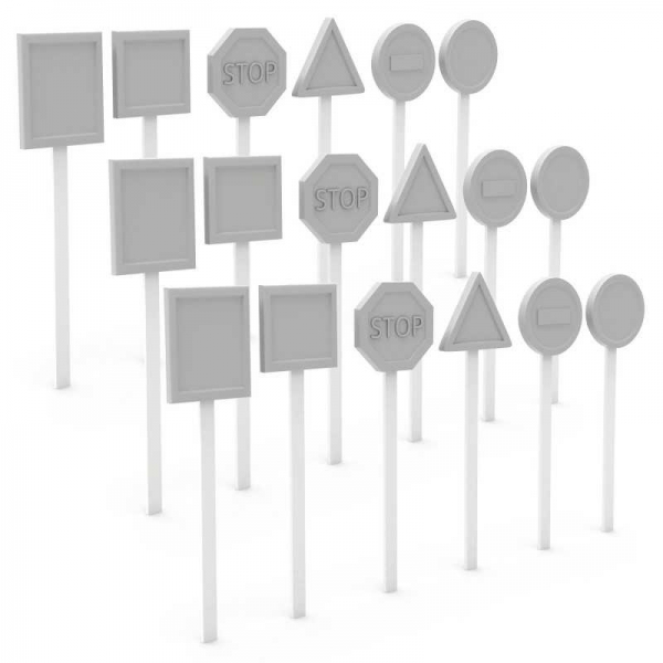 Green Stuff World: Traffic Signs 1:35