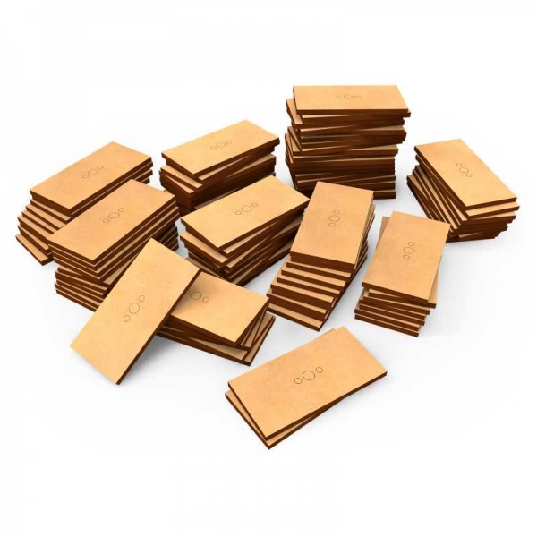 Green Stuff World: MDF Old World Bases - Rectangle 30x60mm (Pack x100)