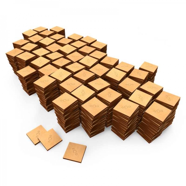 Green Stuff World: MDF Bases - Square 30 mm (Pack x500)