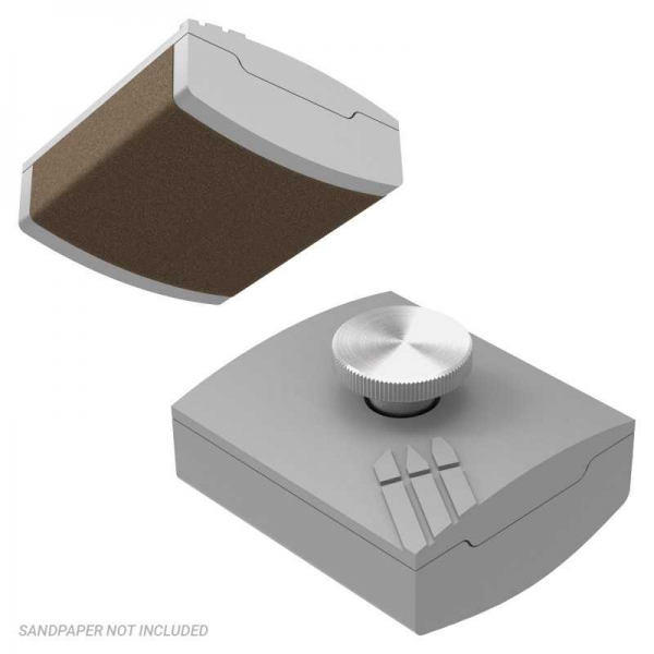 Green Stuff World: Hand sandpaper holder - Curved