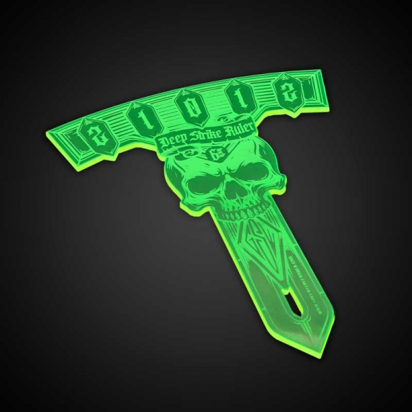 Green Stuff World: Deep Strike Ruler Template 6'' - Fluor Green