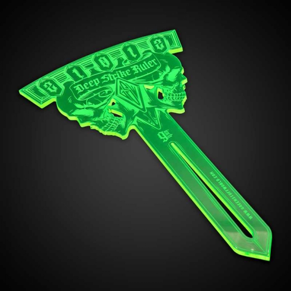 Green Stuff World: Deep Strike Ruler Template 9'' - Fluor Green