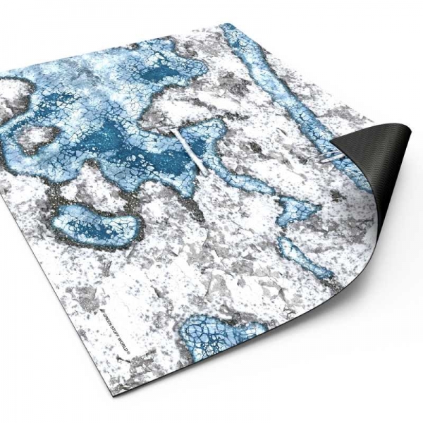 Green Stuff World: Neoprene Mat 22x32'' Blizzard Hollows (56x76cm)