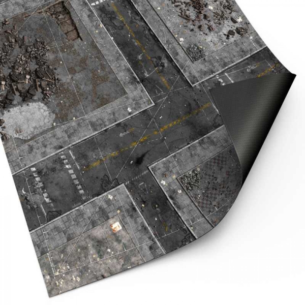 Green Stuff World: Neoprene Mat 44x60'' Ground Zero District with deployment lines