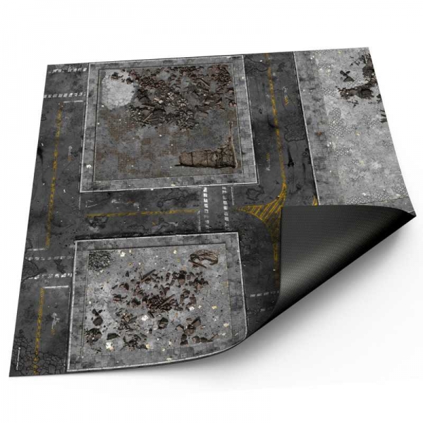 Green Stuff World: Neoprene Mat 4x4' Ground Zero District (120x120cm)