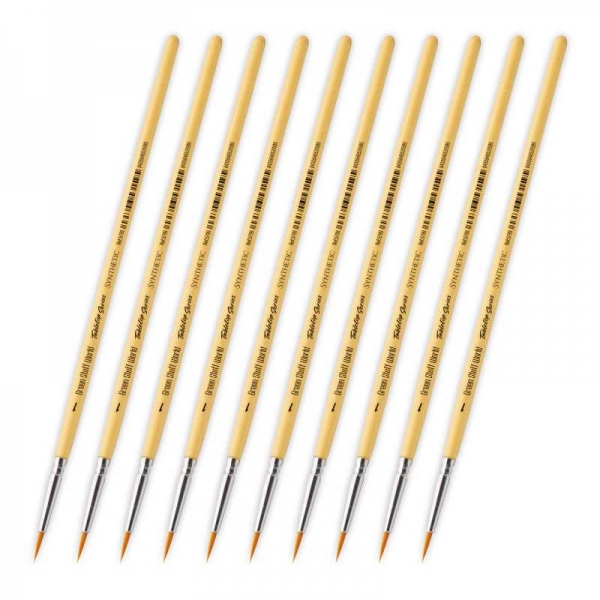 Green Stuff World: TABLETOP SERIES Synthetic Brush Set 1 (Pack of 10)