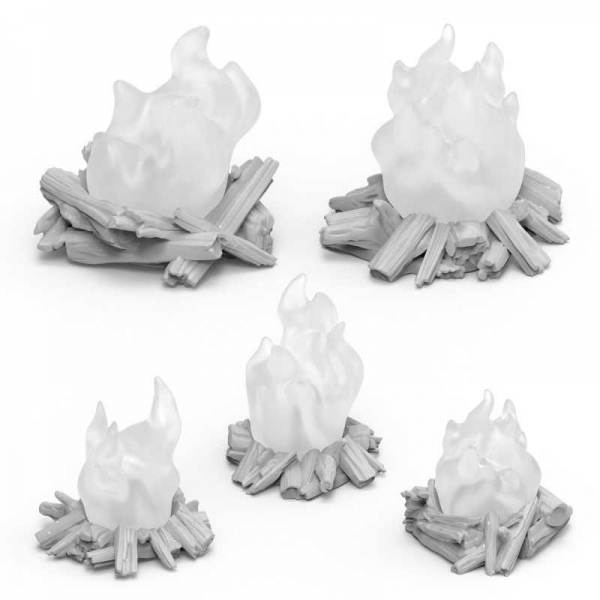 Green Stuff World: Campfires for 3mm LEDs 1:48-1-35