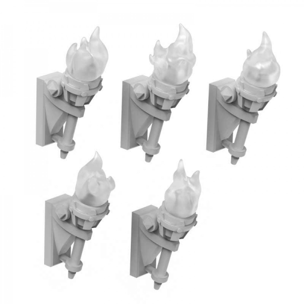 Green Stuff World: Wall Torches for 3mm LEDs 1:48-1-35