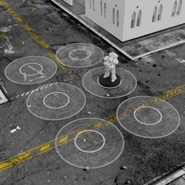 Green Stuff World: Basic Clear Objective Marker Kill Team compatible