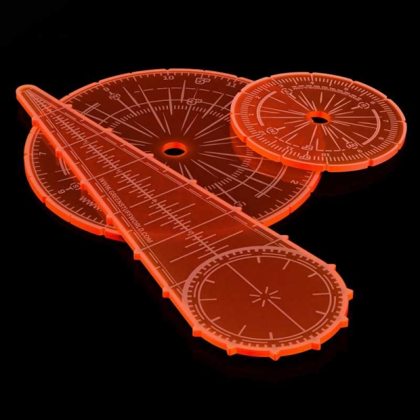 Green Stuff World: Blast Markers and Templates - Fluor Orange