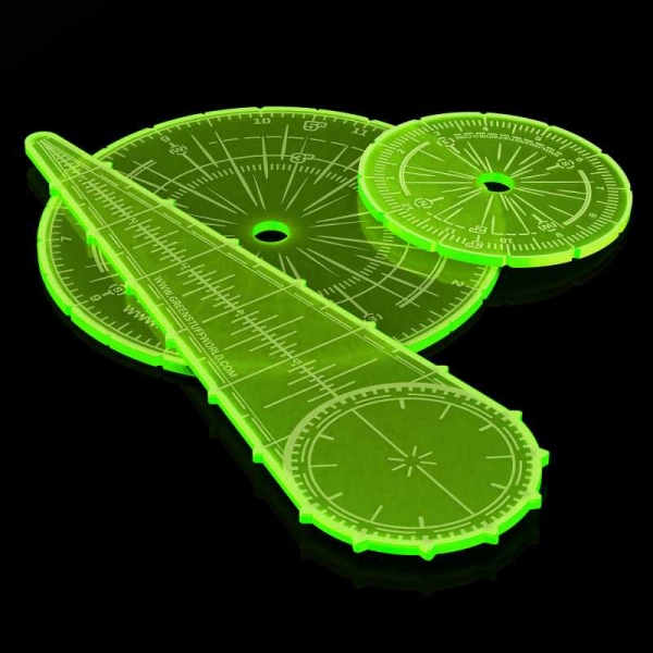 Green Stuff World: Blast Markers and Templates - Fluor Green